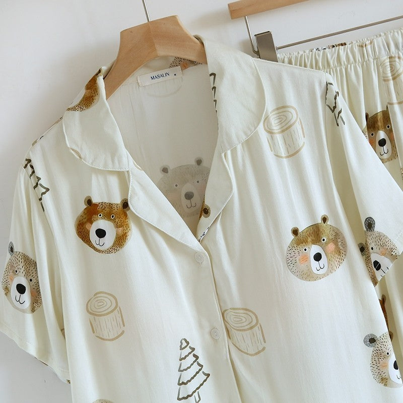 ชุดนอน Muslin Pajamas Organic bamboo (A1007 B1007 E1007)