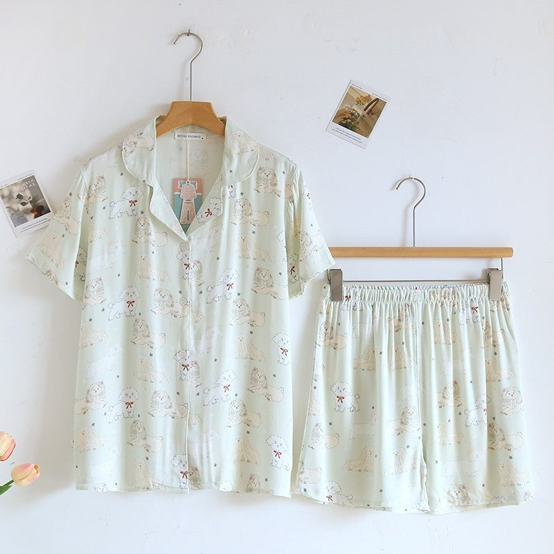 ชุดนอน Muslin Pajamas Organic bamboo รุ่น Cozy Woof (A1020 B1020 E1020)|ชุดนอนผู้หญิง