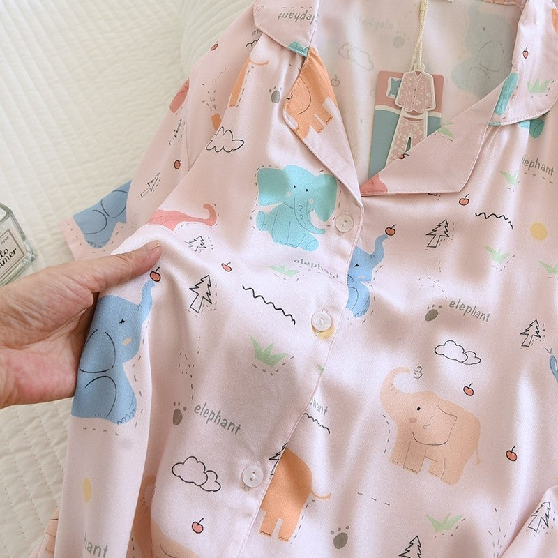 ชุดนอน Muslin Pajamas Organic bamboo รุ่น (A1017 B1017 E1017)| ชุดนอนผู้หญิง
