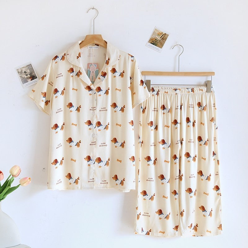 ชุดนอน Muslin Pajamas Organic bamboo รุ่น (A1021 B1021 E1021) | ชุดนอนผู้หญิง