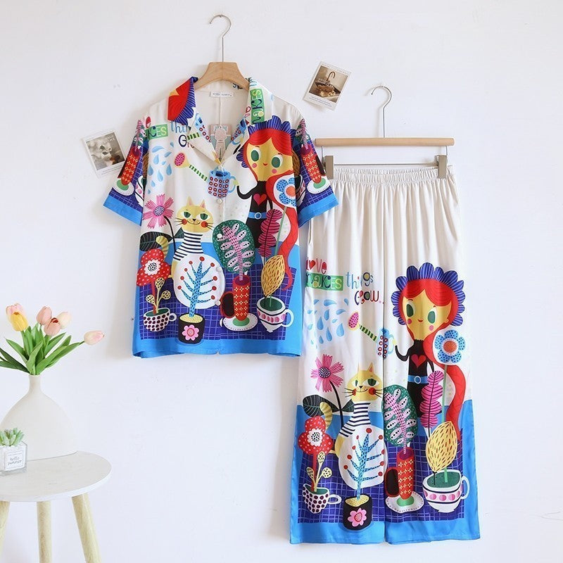 ชุดนอน Muslin Pajamas Silk Satin (T5068 P5067 P5068)