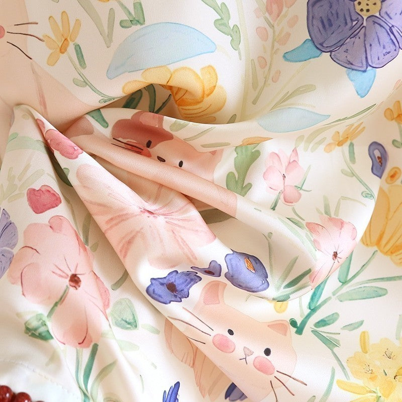 ชุดนอน Muslin Pajamas Silk Satin ( N2057 L2057 T2057 )
