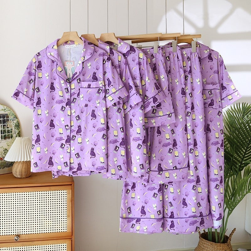 ชุดนอน Muslin Pajamas Silk Satin (N3179 T3179 L3179 K3179)