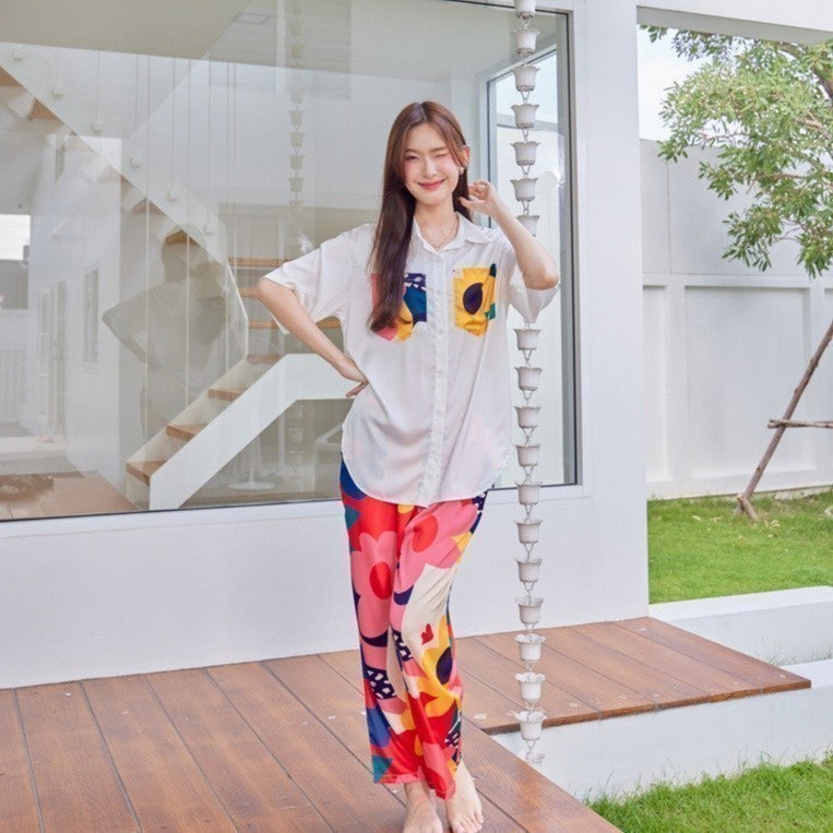 ชุดนอน Muslin Pajamas Silk Satin (T1081 T3224 T3230)