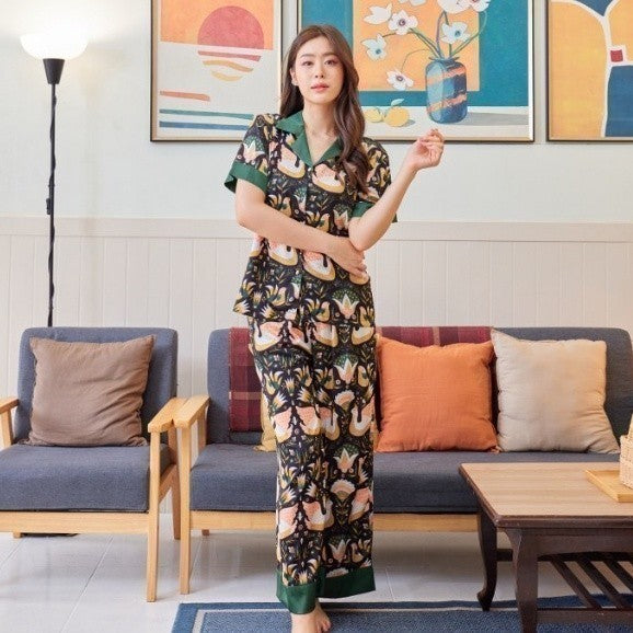 ชุดนอน Muslin Pajamas Collection Muslin Pet รุ่นSwan Jade(N1098 T1098 P1098 L1098)|ชุดนอนผู้หญิง