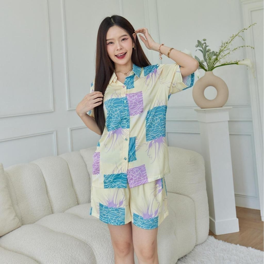 ชุดนอน Muslin Pajamas Silk Satin( รุ่น N3031 T3031 )