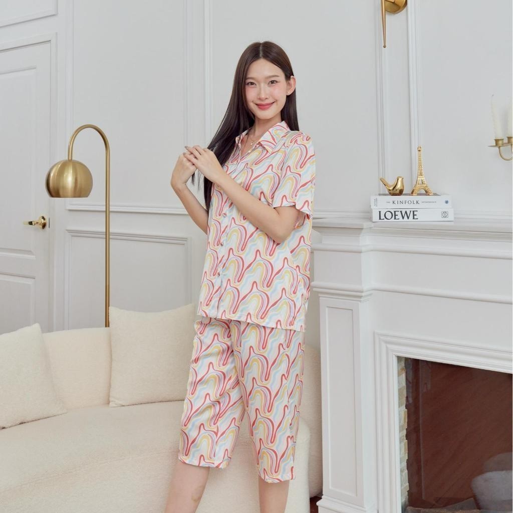 ชุดนอน Muslin Pajamas Silk Satin( รุ่น L3026 T3026 P3026 )