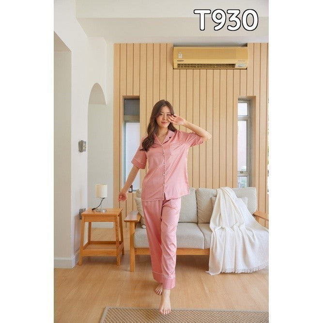 ชุดนอน Muslin Pajamas Silk Satin ( L930 P930 T930 )