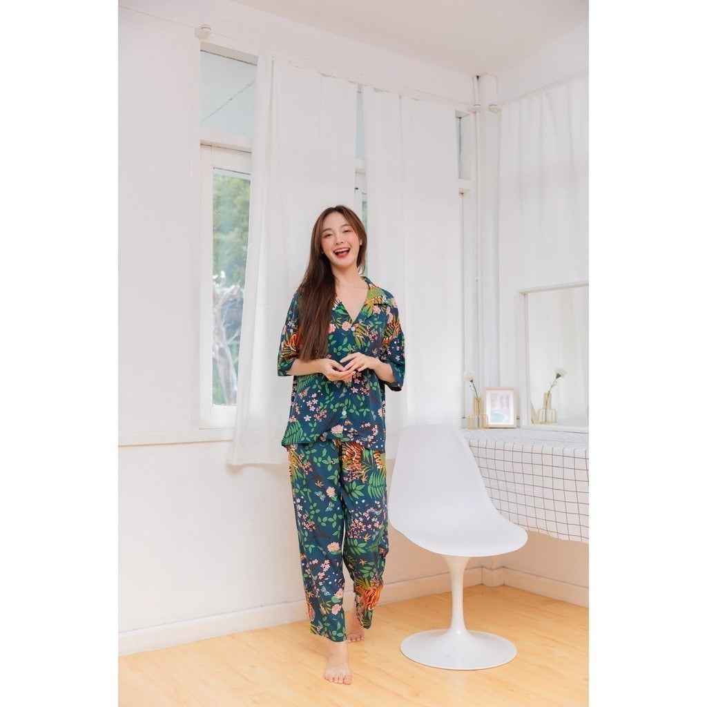 ชุดนอน Muslin Pajamas Organic Bamboo (G330 G331 G332 G333 A330 A331 A332 A333)