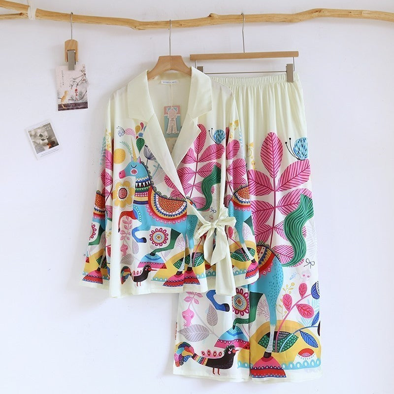 ชุดนอน Muslin Pajamas Silk Satin (T5068 P5067 P5068)