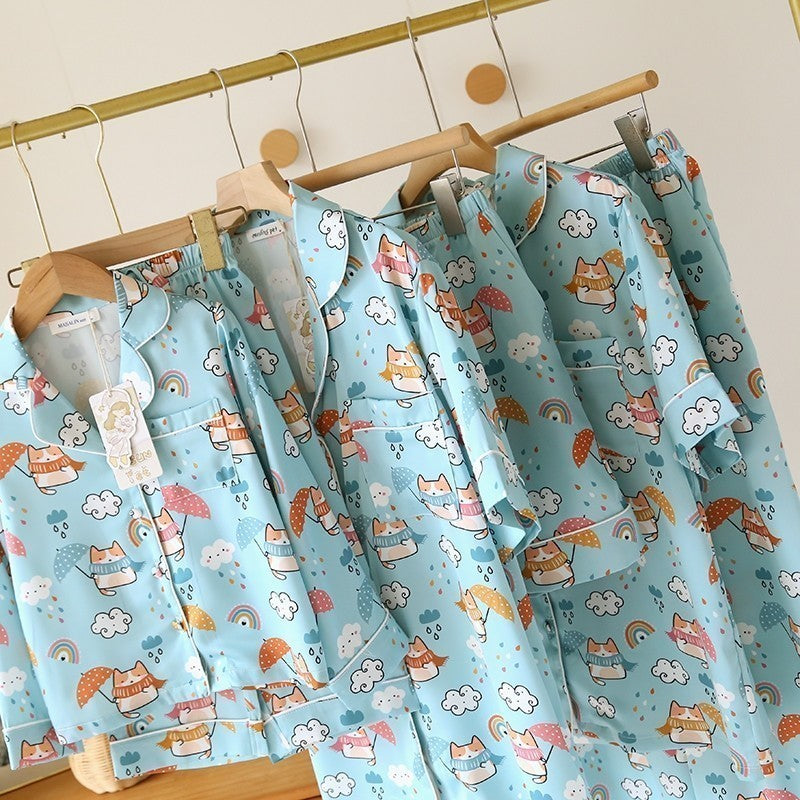 ชุดนอน Muslin Pajamas Collection Muslin Pet Mini cat cloud (M3141)