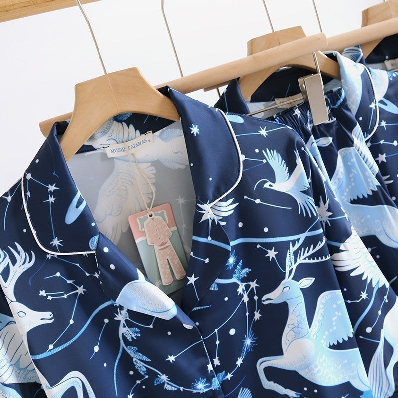 ชุดนอน Muslin Pajamas Silk Satin (W2081 V2081 L2081)