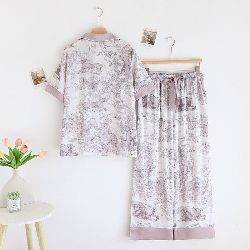 ชุดนอน Muslin Pajamas Collection Muslin Pet รุ่น tiger Forest (N3119 T3119 L3119) | ชุดนอนผู้หญิง