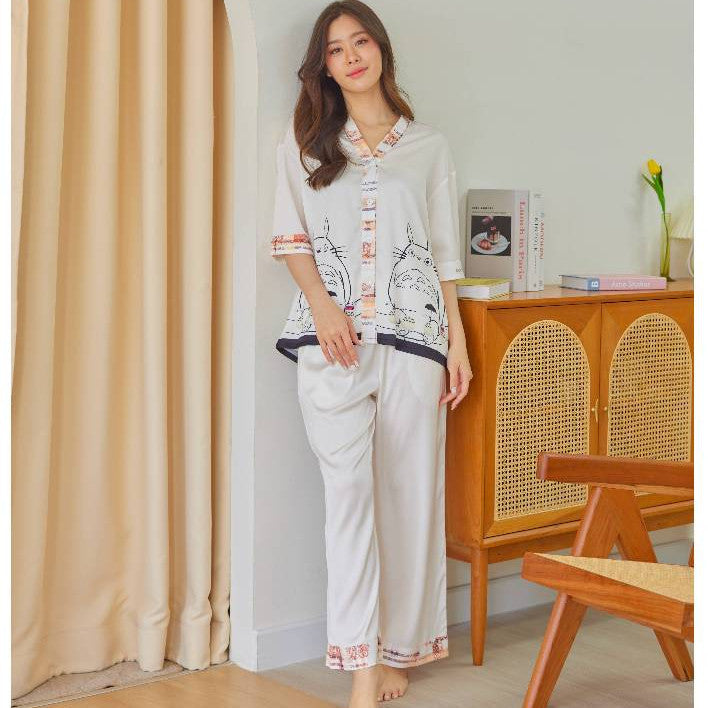 ชุดนอน Muslin Pajamas Silk Satin รุ่น (T935 L935 P935)