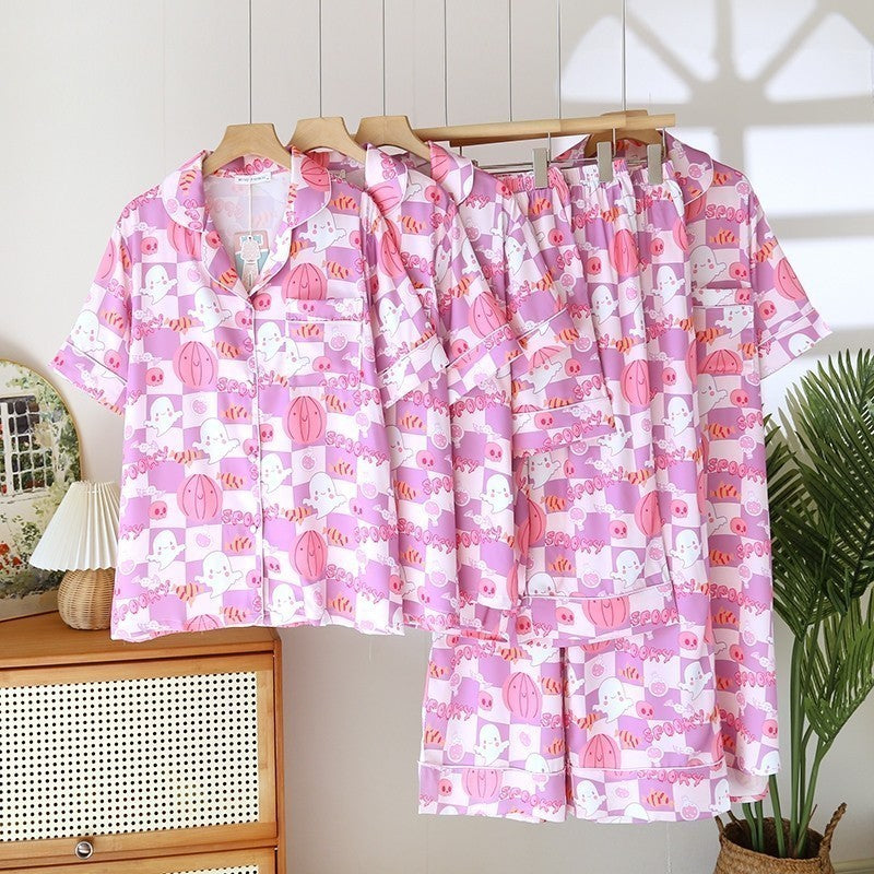 ชุดนอน Muslin Pajamas Silk Satin (N3180 T3180 L3180 K3180)