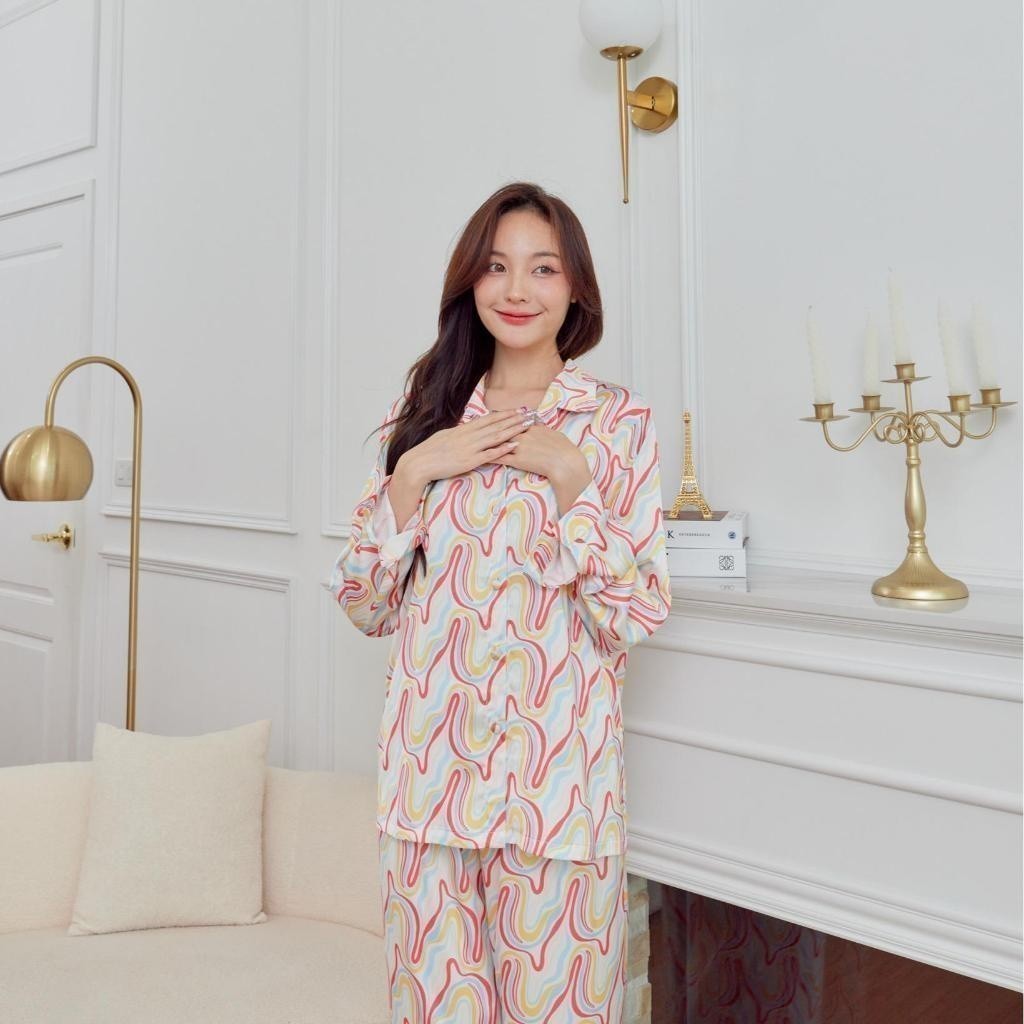 ชุดนอน Muslin Pajamas Silk Satin( รุ่น L3026 T3026 P3026 )