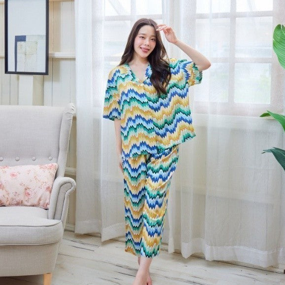 ชุดนอน Muslin Pajamas Organic bamboo ( G428 G429 )