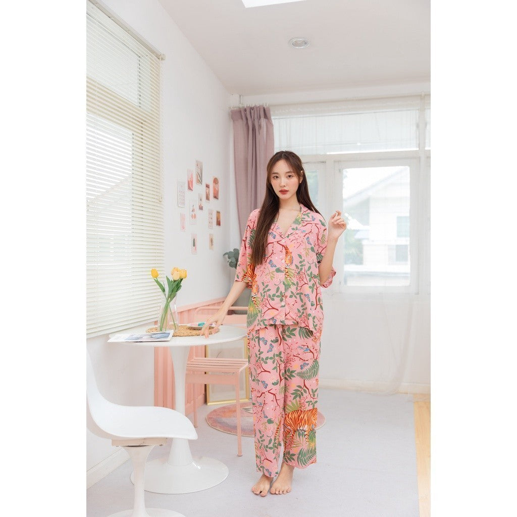 ชุดนอน Muslin Pajamas Organic Bamboo (G330 G331 G332 G333 A330 A331 A332 A333)