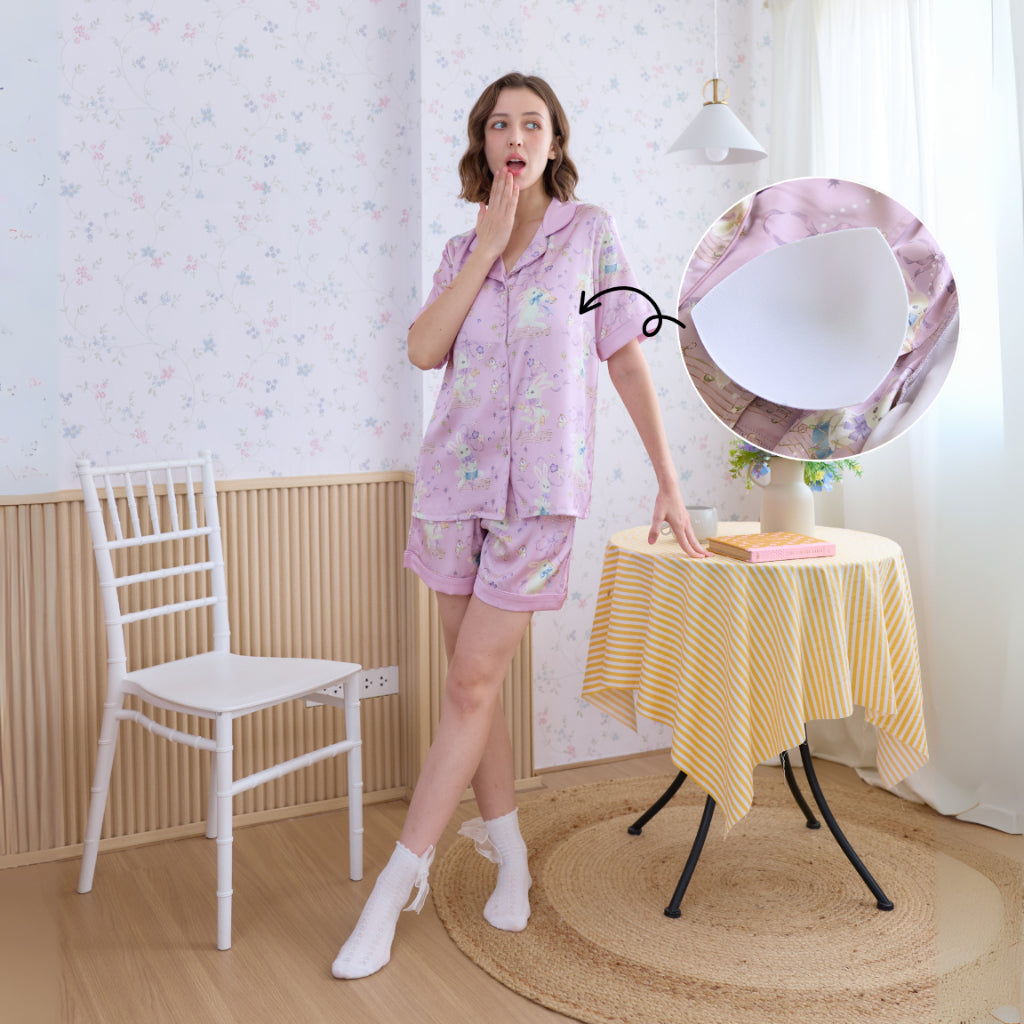 ชุดนอน Muslin Pajamas Silk Satin รุ่น Symphony of Dreams (N5140 T5140 M5140)ชุดนอนแม่ลูก,ชุดนอนมีบรา