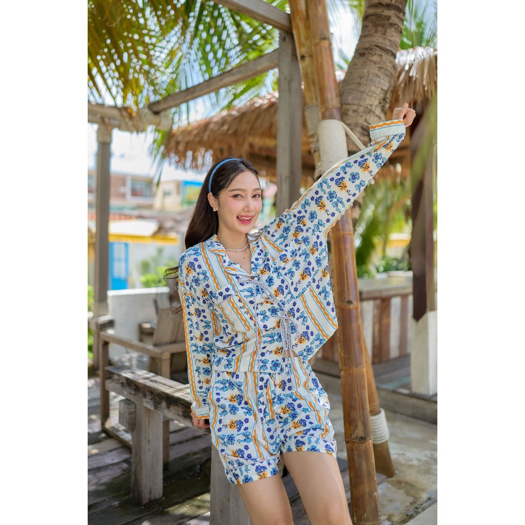 ชุดนอน Muslin Pajamas Collection Muslin Pet (U3240 U3241 U3242 P3241 P3242) | ชุดนอนชุดเที่ยว