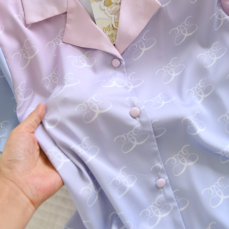 ชุดนอน Muslin Pajamas Muslin Pet รุ่น The Gentle Flow of Time(N3256 T3256) | ชุดนอนผู้หญิง