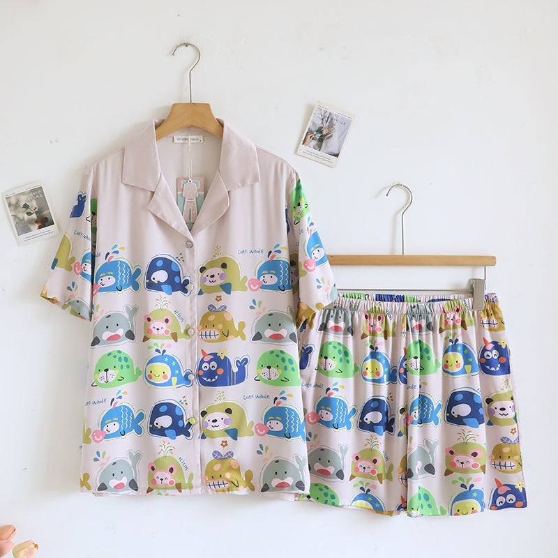 ชุดนอน Muslin Pajamas Silk Satin รุ่น (N5128 T5128 M5128) | ชุดนอนแม่ลูก,ชุดนอนผู้หญิง