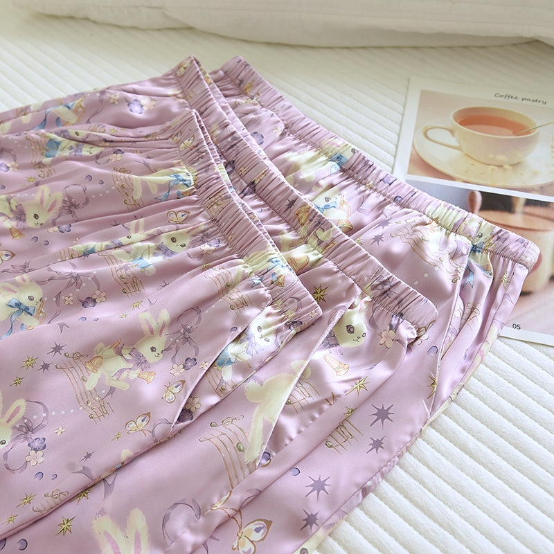 ชุดนอน Muslin Pajamas Silk Satin รุ่น Symphony of Dreams (N5140 T5140 M5140)ชุดนอนแม่ลูก,ชุดนอนมีบรา