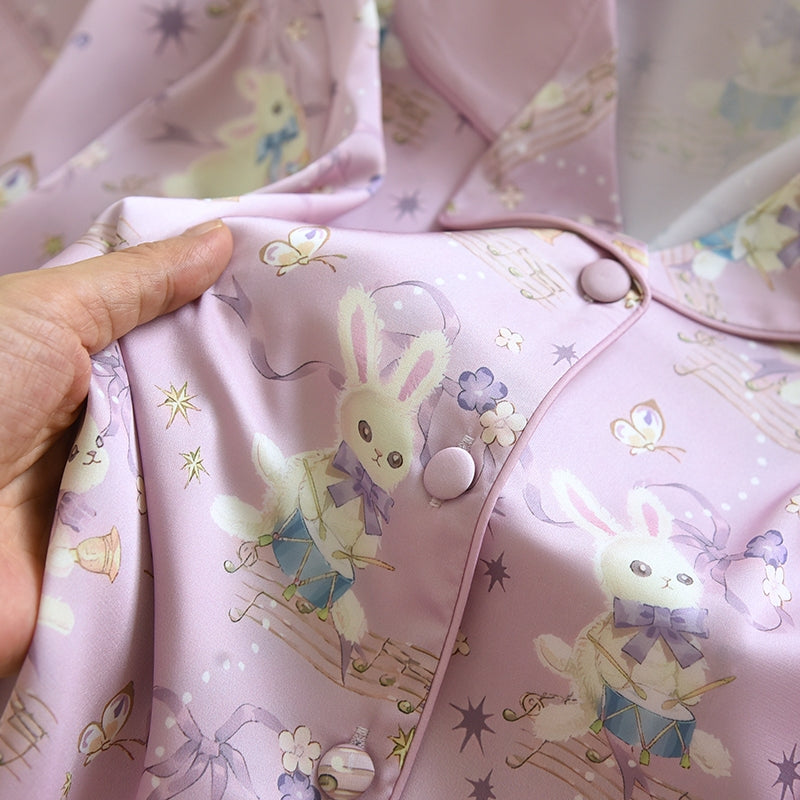 ชุดนอน Muslin Pajamas Silk Satin รุ่น Symphony of Dreams (N5140 T5140 M5140)ชุดนอนแม่ลูก,ชุดนอนมีบรา