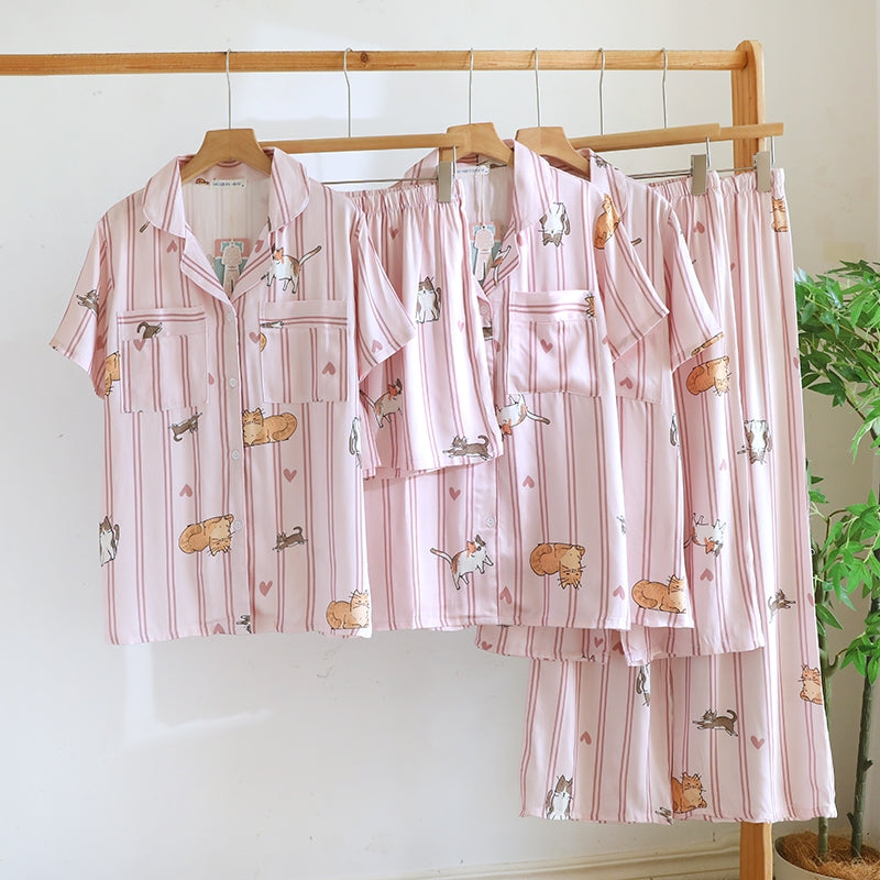 ชุดนอน Muslin Pajamas Organic bamboo รุ่น (A1046 B1046 E1046) | ชุดนอนผู้หญิง