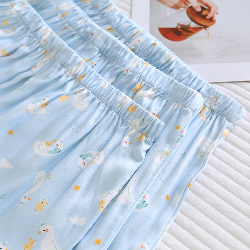 ชุดนอน Muslin Pajamas Organic bamboo รุ่น Goosey Garden (A1057 B1057 E1057) | ชุดนอนผู้หญิง
