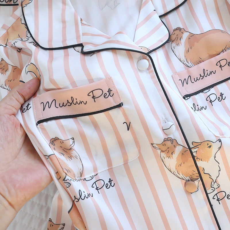 ชุดนอน Muslin Pajamas Muslin Pet รุ่น (N5137 T5137 M5137) | ชุดนอนแม่ลูก ชุดนอนผู้หญิง ชุดนอนเด็ก