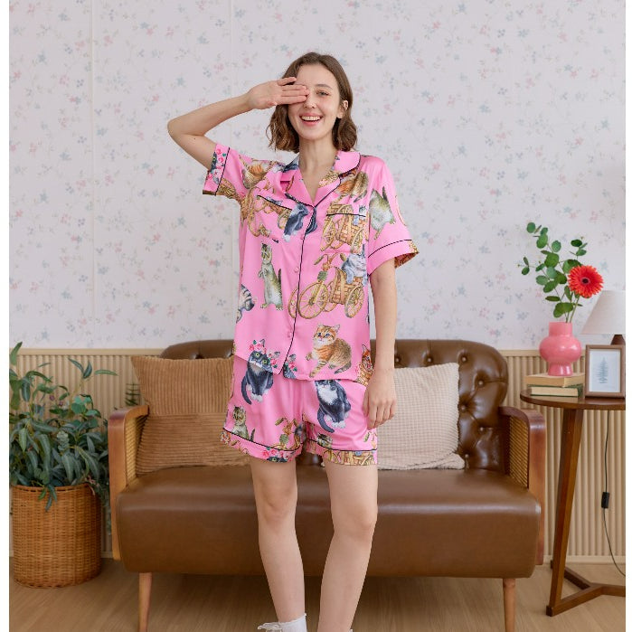 ชุดนอน Muslin Pajamas Collection Muslin Pet รุ่น Whisker Wheels (N5132 T5132 M5132) | ชุดแม่ลูก