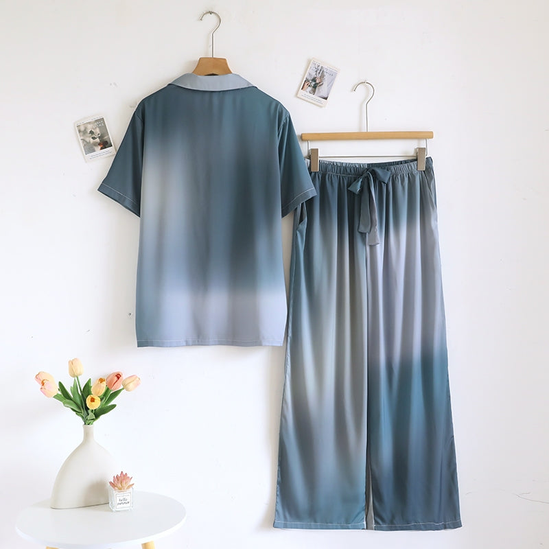 ชุดนอน Muslin Pajamas Collection Muslin Pet รุ่น hydrangea (T3259 T3260) | ชุดนอนชุดเที่ยว