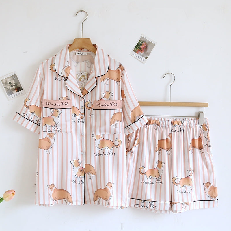 ชุดนอน Muslin Pajamas Muslin Pet รุ่น (N5137 T5137 M5137) | ชุดนอนแม่ลูก ชุดนอนผู้หญิง ชุดนอนเด็ก