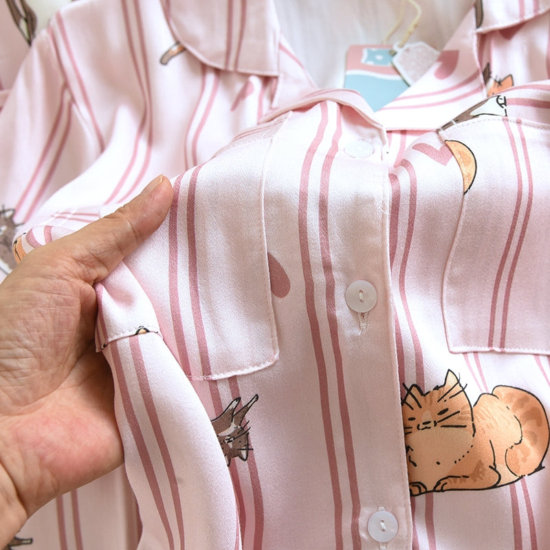ชุดนอน Muslin Pajamas Organic bamboo รุ่น (A1046 B1046 E1046) | ชุดนอนผู้หญิง