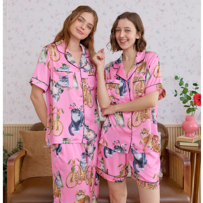 ชุดนอน Muslin Pajamas Collection Muslin Pet รุ่น Whisker Wheels (N5132 T5132 M5132) | ชุดแม่ลูก