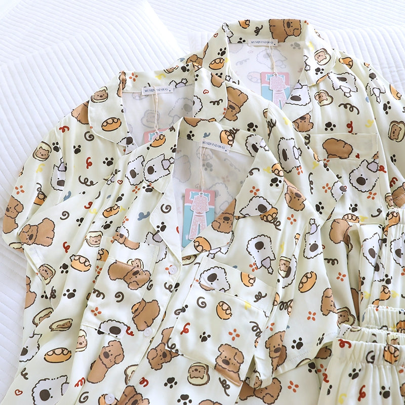ชุดนอน Muslin Pajamas Organic bamboo รุ่น (A1047 B1047 E1047) | ชุดนอนผู้หญิง