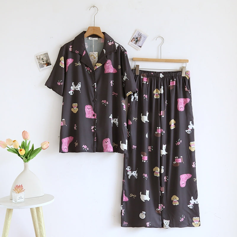 ชุดนอน Muslin Pajamas Collection Muslin Pet รุ่น Fluffy Dream (N5136 T5136 M5136) | ชุดนอนแม่ลูก