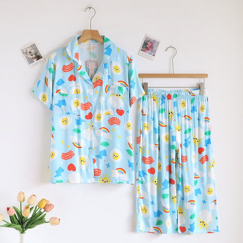 ชุดนอน Muslin Pajamas Organic bamboo รุ่น Sunny Mornings (A1064 B1064 E1064) | ชุดนอนผู้หญิง