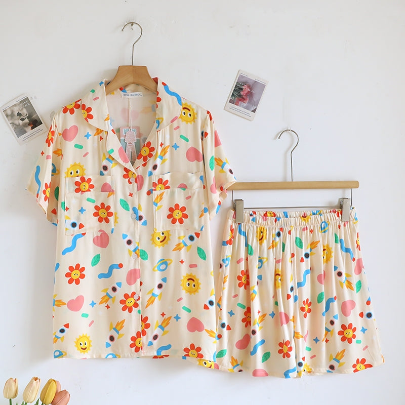 ชุดนอน Muslin Pajamas Organic bamboo รุ่น Dreamy Galaxy (A1066 B1066 E1066) | ชุดนอนผู้หญิง