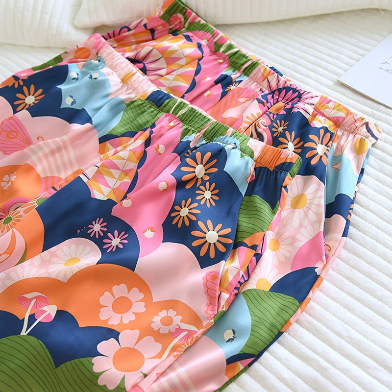 ชุดนอน Muslin Pajamas Silk Satin รุ่น (N5167 T5167) | ชุดนอนชุดเที่ยว