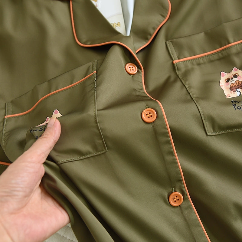 ชุดนอน Muslin Pajamas Collection Muslin Pet รุ่น Feline Dreams (N/T 3283 3284 3285) | ชุดนอนผู้หญิง