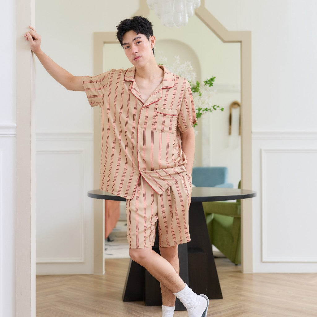 ชุดนอน Muslin Pajamas Collection Muslin Pet รุ่น Classic Crimson (N3301 T3301 Y3301 Y3302)ชุดคู่รัก