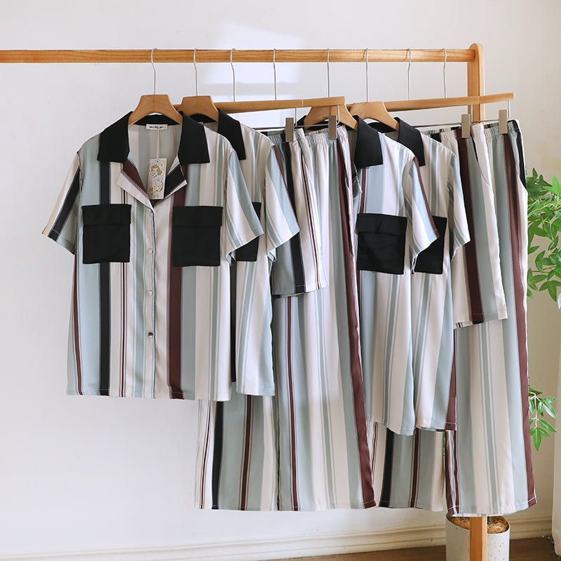 ชุดนอน Muslin Pajamas Collection Muslin Pet รุ่น Davy's Gray (N3288 T3288 Y3288 Y3289) | ชุดคู่รัก