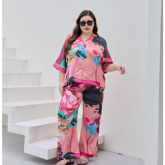 ชุดนอน Muslin Pajamas Silk Satin รุ่นWOMEN SET (V1139 V1140 V1141 V1142 V1143 V1144 V1145)|ชุดนอนแฟชั่น,ชุดนอนผู้หญิง