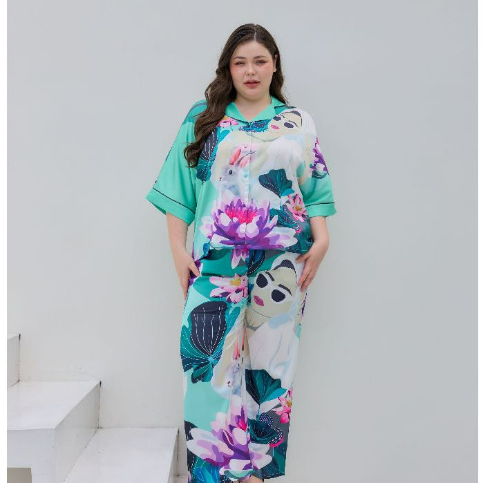 ชุดนอน Muslin Pajamas Silk Satin รุ่นWOMEN SET (V1139 V1140 V1141 V1142 V1143 V1144 V1145)|ชุดนอนแฟชั่น,ชุดนอนผู้หญิง