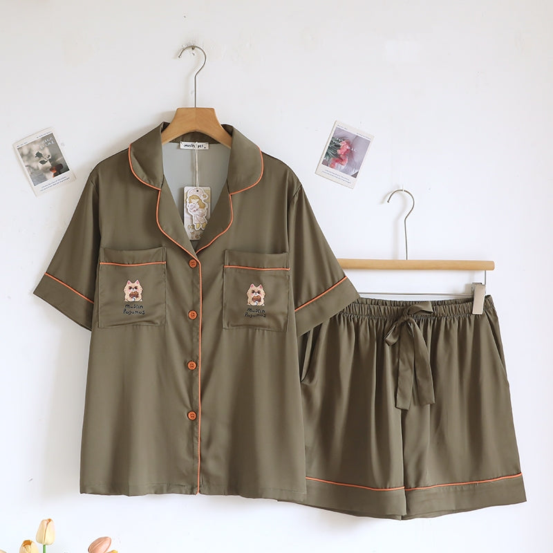 ชุดนอน Muslin Pajamas Collection Muslin Pet รุ่น Feline Dreams (N/T 3283 3284 3285) | ชุดนอนผู้หญิง