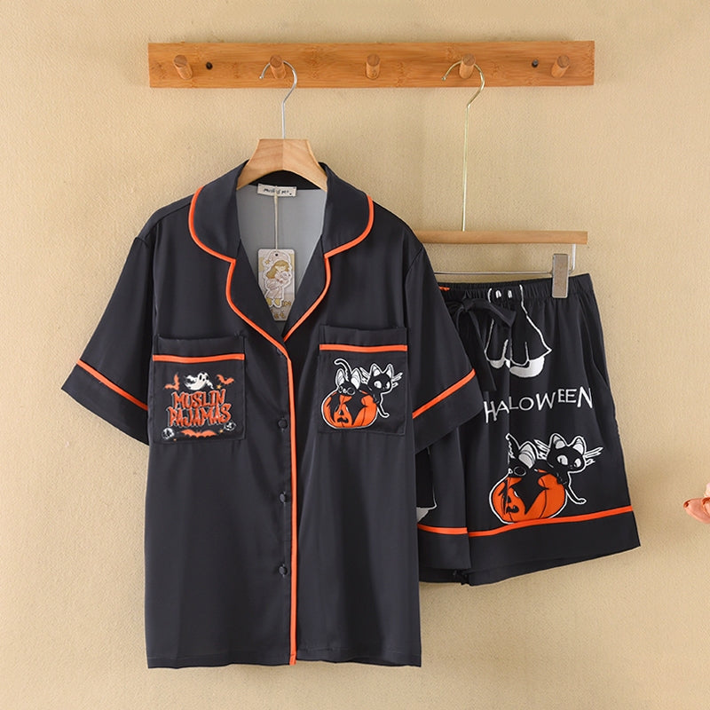 ชุดนอน Muslin Pajamas Collection Muslin Pet รุ่น Midnight mischief (N3305 T3305) | ชุดนอนชุดเที่ยว