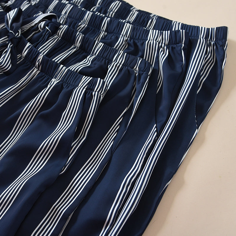 ชุดนอน Muslin Pajamas Collection Muslin Pet รุ่น Classic Charm blue (N3277 T3277 Y3277 Y3278)|คู่รัก