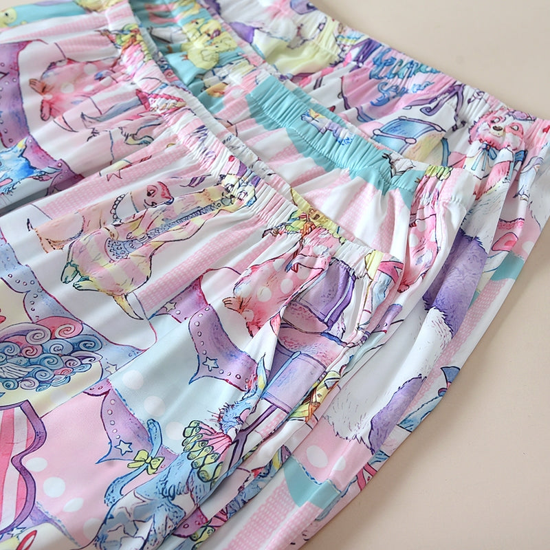 ชุดนอน Muslin Pajamas Silk Satin รุ่น Pastel Harmony (W2196 V2196 L2196) | ชุดผู้หญิง,ชุดเที่ยว